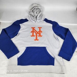 Fanatics Blue and Gray Sweater with Mets Logo